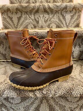 NWOB Women's L.L. Bean 8" Gortex Insulated Brown Tan Boots Size 8 N